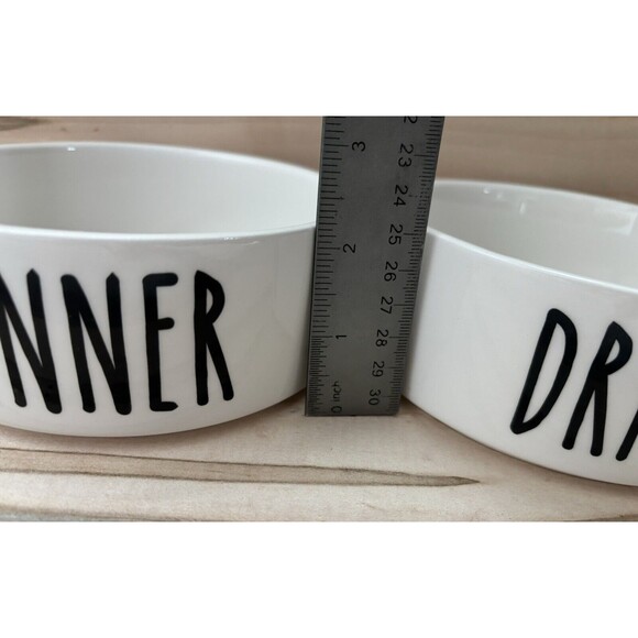 Creative Brands 47th & Main Ceramic Pet Bowl Dinner & Drinks Set Brand New - Picture 2 of 4